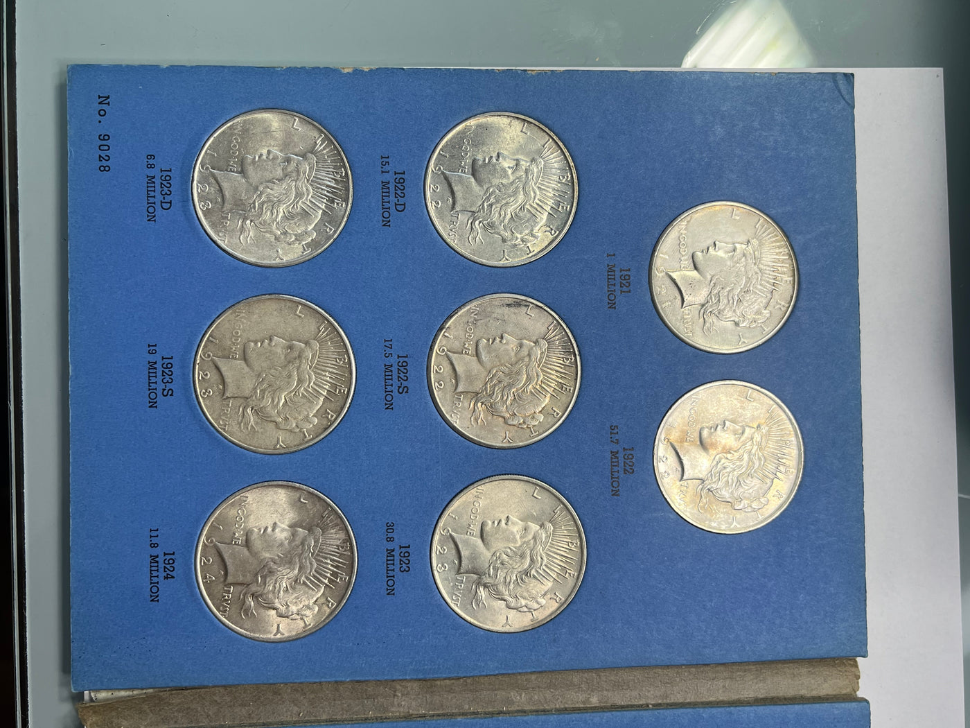 Peace Silver Dollar Set 1921-35 Higher Grade Really Nice Complete Set at a Great Price