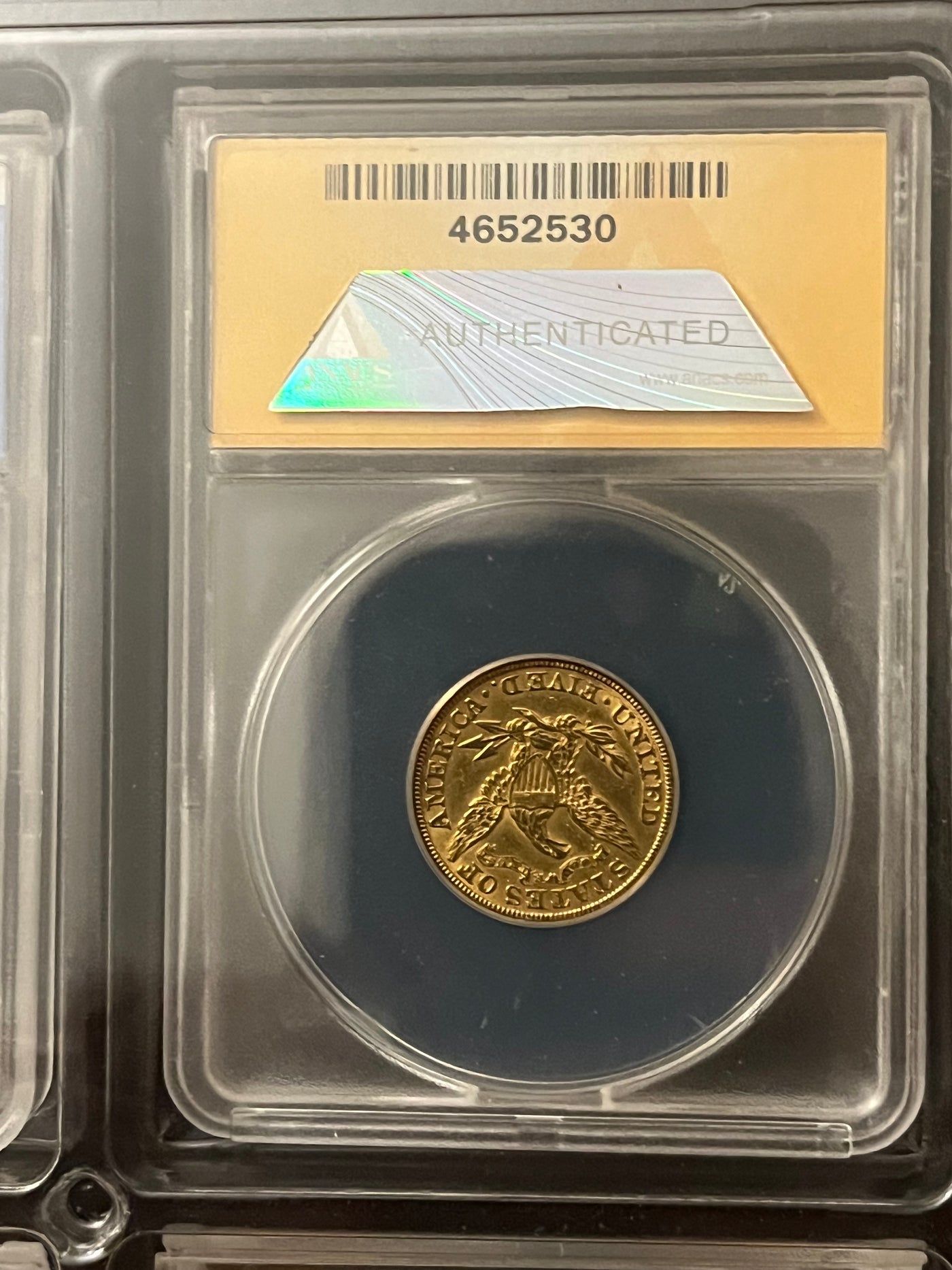 1881 $5 Liberty gold half eagle Cleaned AU 50 details - ANACS