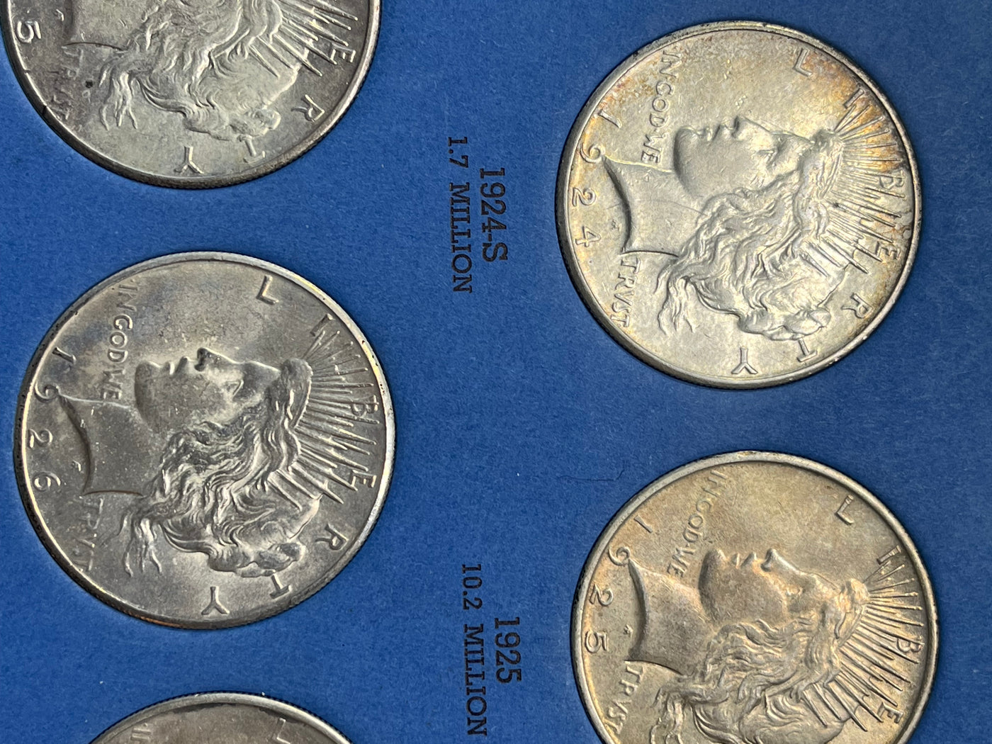 Peace Silver Dollar Set 1921-35 Higher Grade Really Nice Complete Set at a Great Price